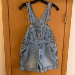 Gap Women’s Vintage 90’s Jean Shortalls Overalls Denim Size Large